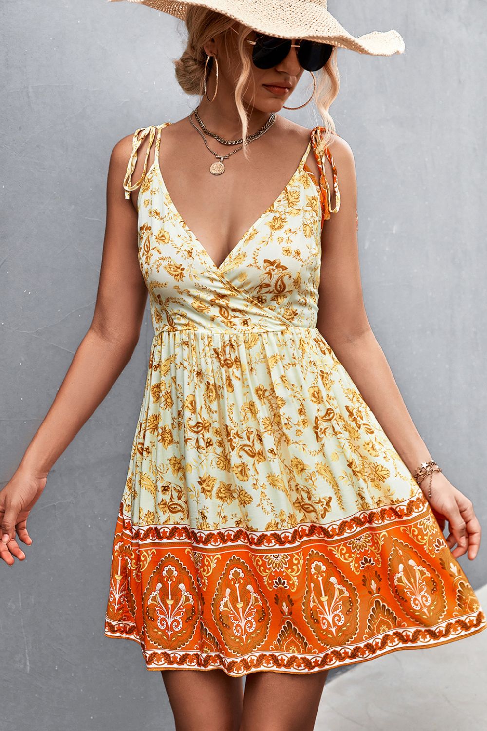 Laura Tie-Shoulder Sun Dress