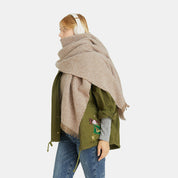 Heathered Raw Hem Scarf