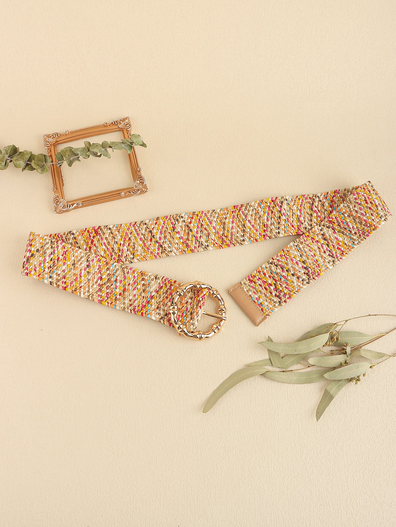 Tropics Woven Multicolored Belt