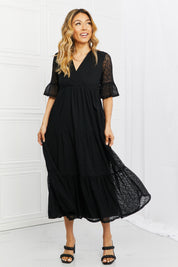 Dark and Lovely Lace Overlay Dress