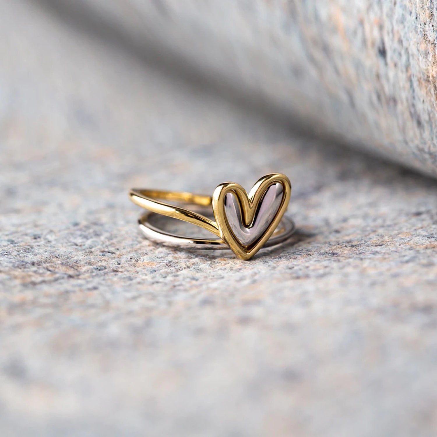 Perfectly Imperfect 925 Sterling Silver Nesting Rings