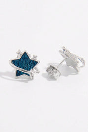 925 Sterling Silver Blue Star Prophecy Earrings