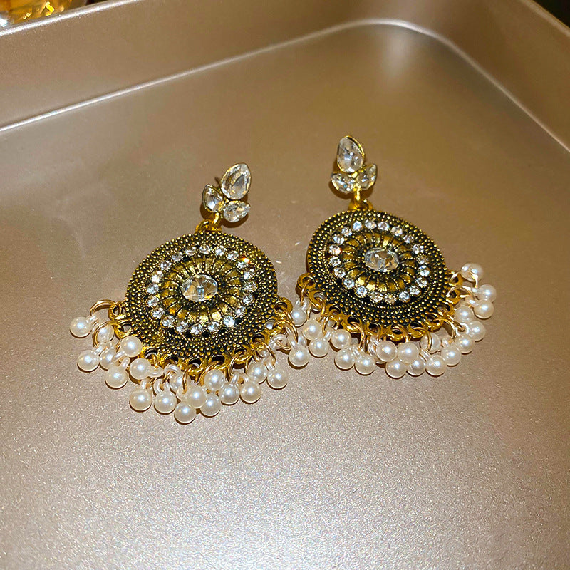 Bangladesh Rhinestone Earrings