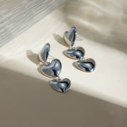 3 of Cups Dangle Heart Earrings