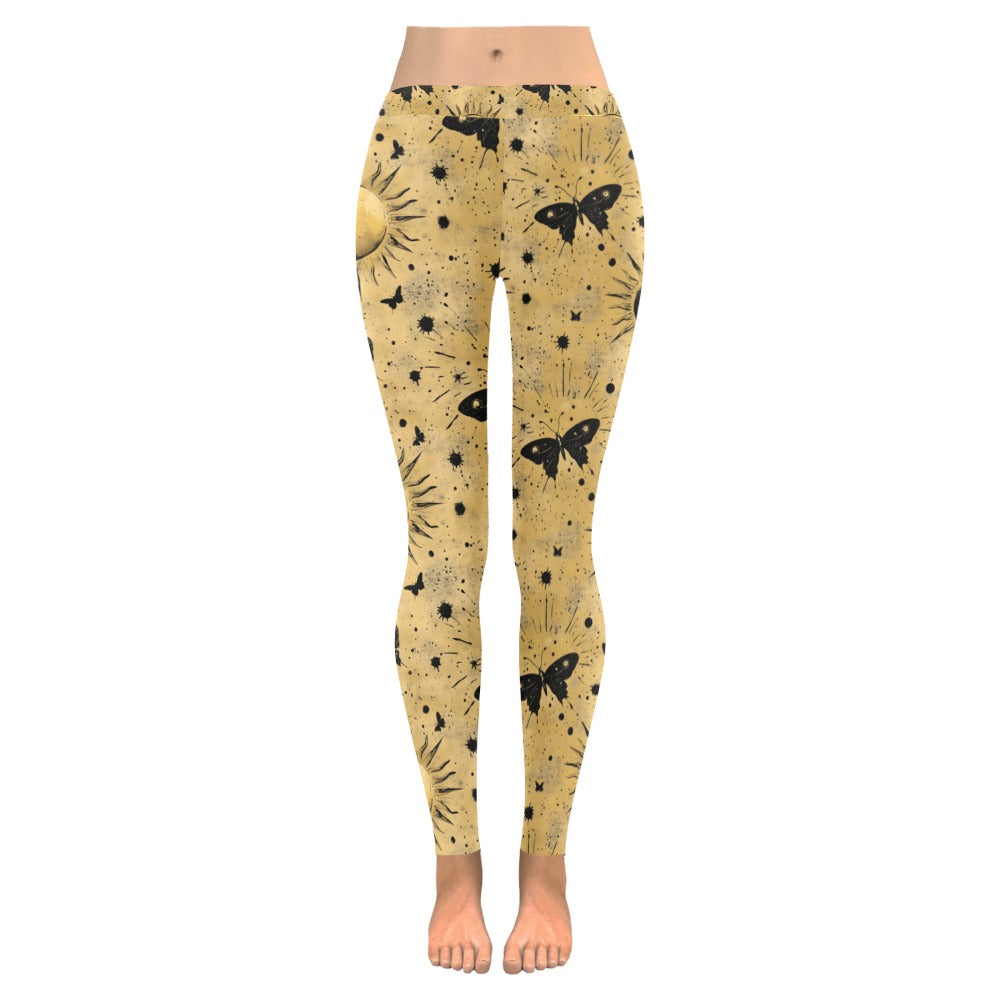 Golden Sun Butterflies TK Exclusive Seamless Leggings | Twilight Kisses