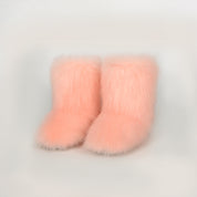 Snowbelle Fuzzy Platform Boots