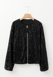 Soho Sequin Zip Up Jacket