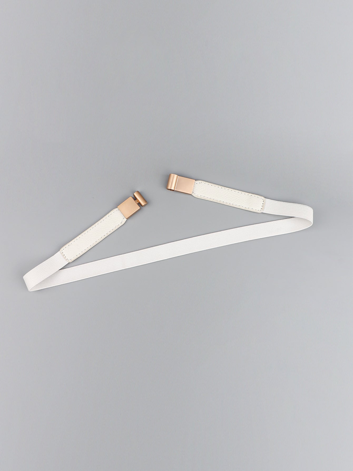 Less is More Faux Leather Stretch Skinny Belt