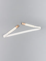Less is More Faux Leather Stretch Skinny Belt