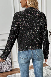 Party Time Confetti Medium Length Cardigan