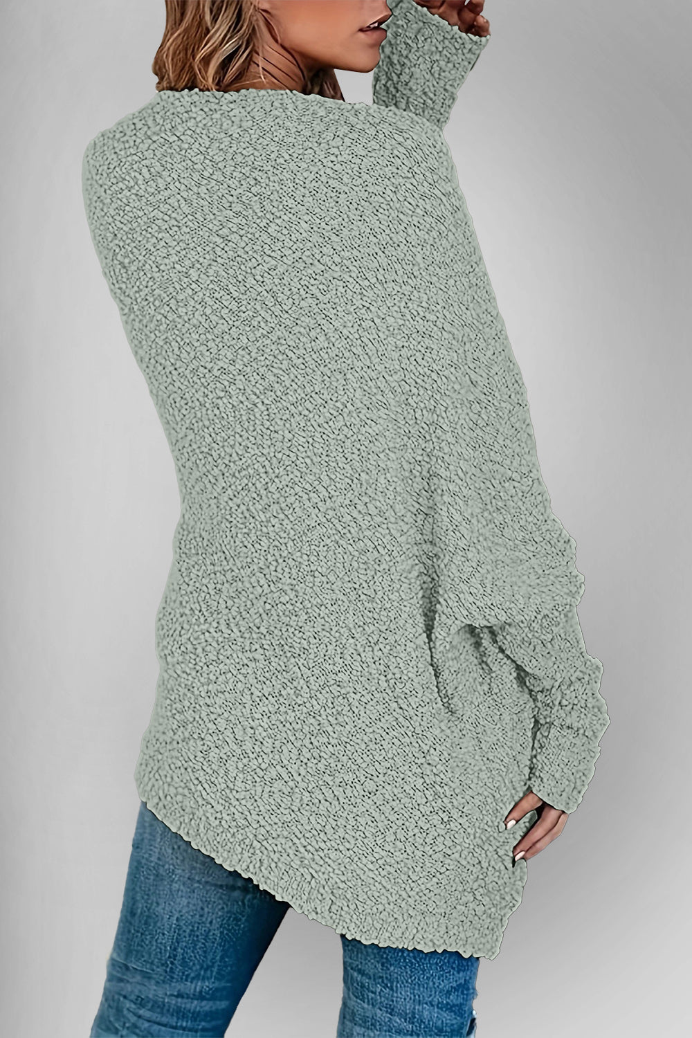 Book Nook Bouclé Open-Front Cardigan