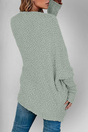 Book Nook Bouclé Open-Front Cardigan