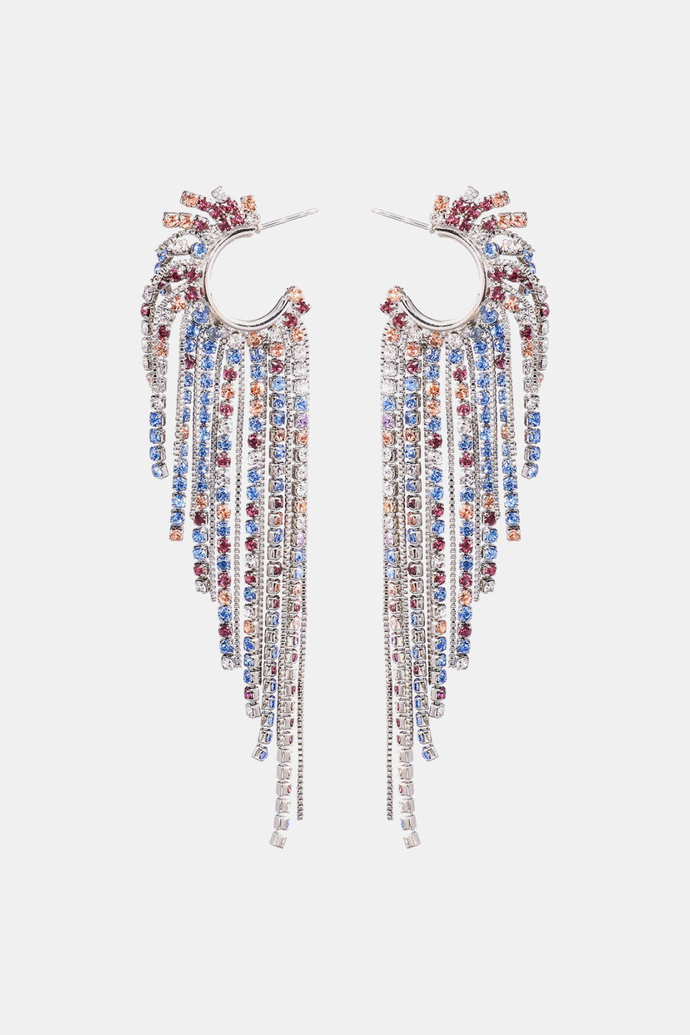 Rhinestone Flyaway Earrings