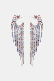 Rhinestone Flyaway Earrings