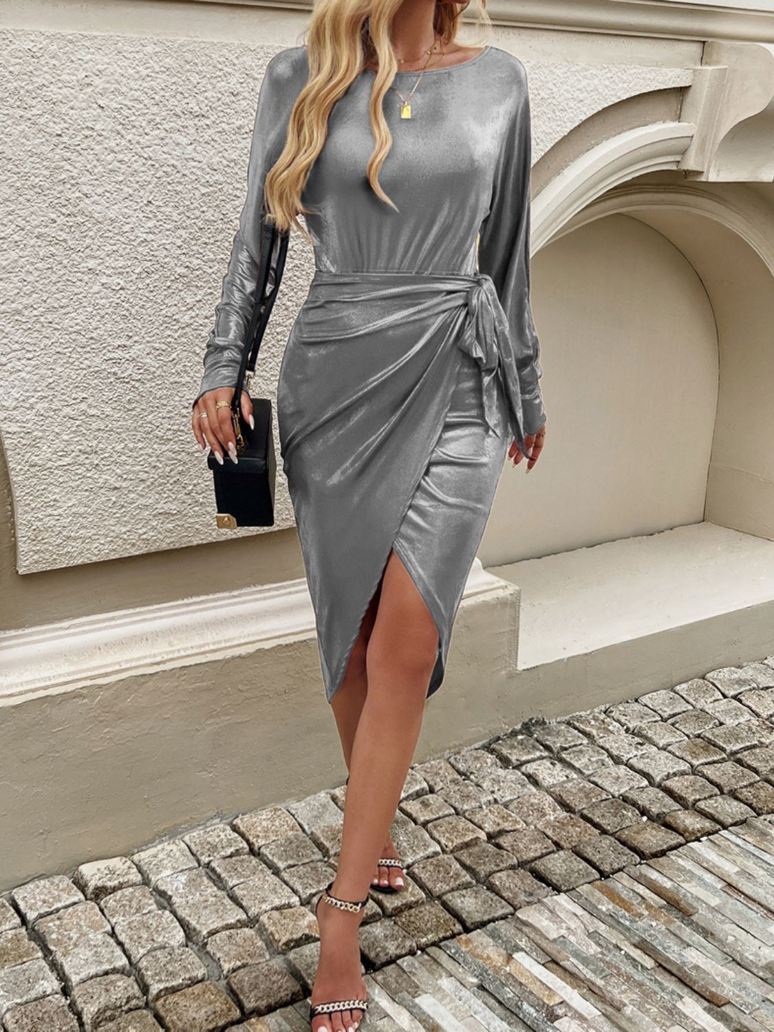 Maxine Wrap Waist Cocktail Dress