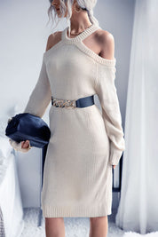 Stella Cold Shoulder Sweater Dress