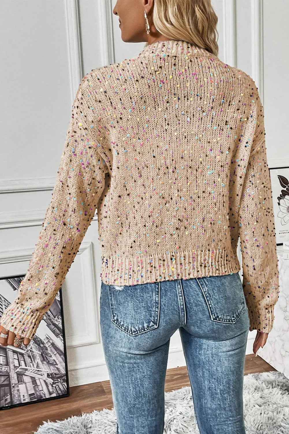 Party Time Confetti Medium Length Cardigan