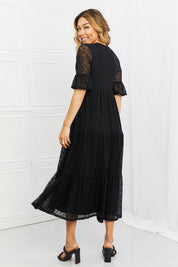 Dark and Lovely Lace Overlay Dress