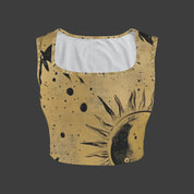 TK Exclusive Printed Square Neck Crop Tank Top | Twilight Kisses