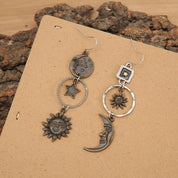 Sun, Moon, Star Earrings