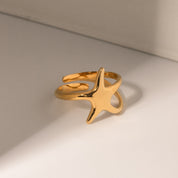 Gold-Plated Star Ring