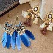 Nile River Rice Bead Dangle Earrings