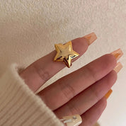 18K Gold-Plated Adjustable Star Ring