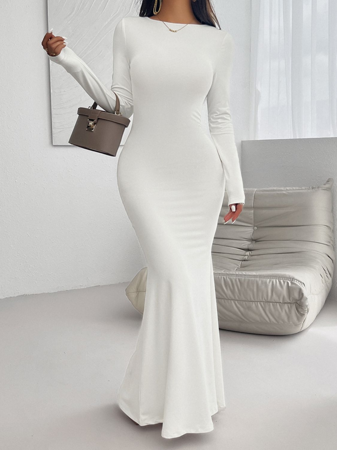Come Hither Backless Maxi Gown