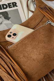 Sheryl Suede Shoulder Bag