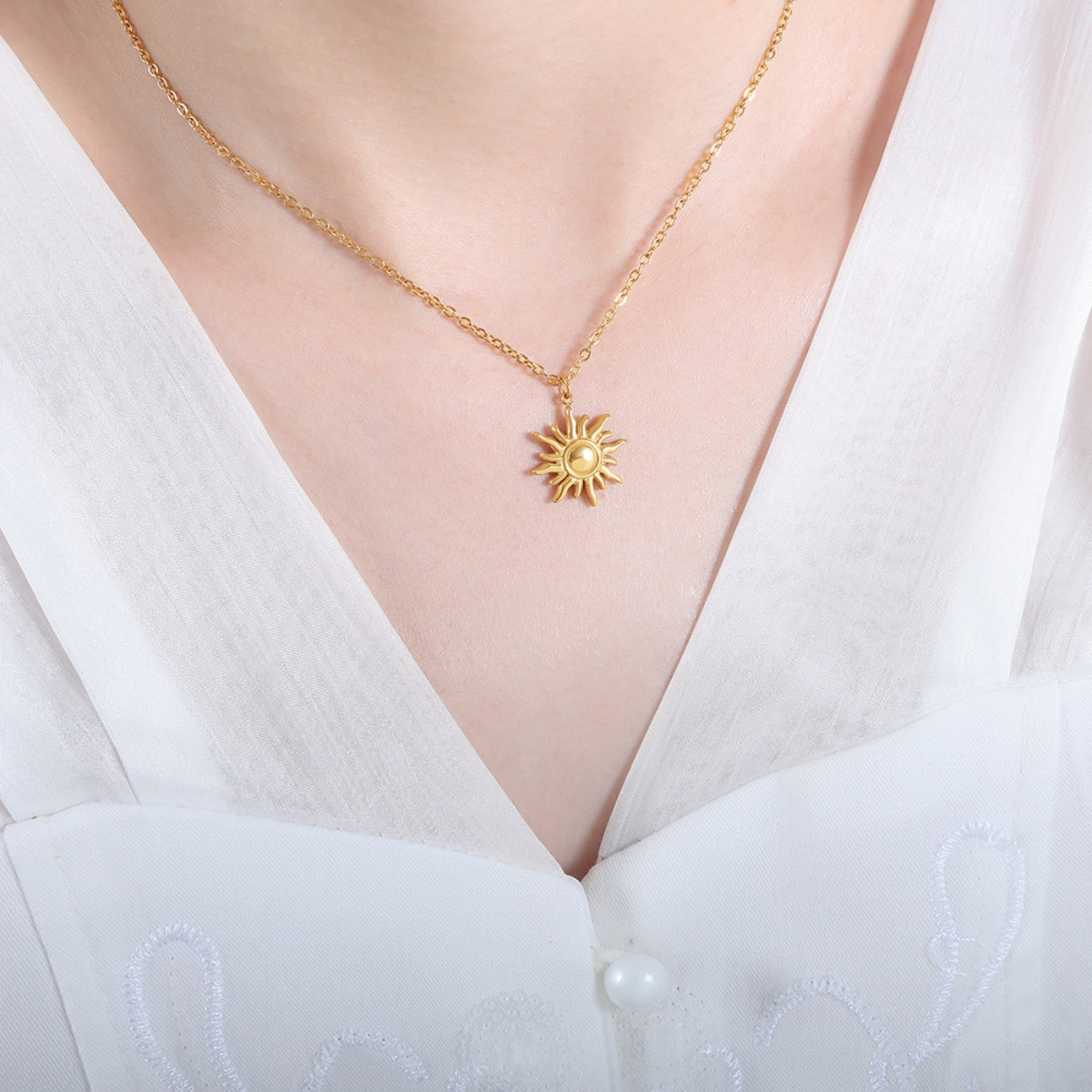 Ray of Sunshine Pendant Necklace