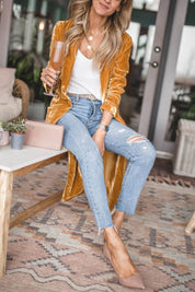 Amsterdam Velvet Longline Blazer