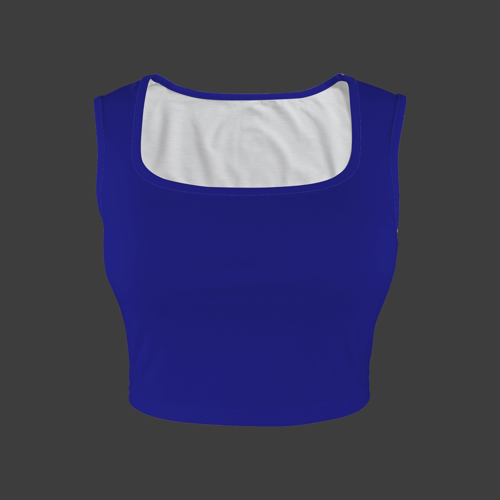 Midnight Blue TK Exclusive Square Neck Crop Tank Top