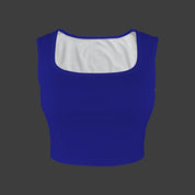 Midnight Blue TK Exclusive Square Neck Crop Tank Top