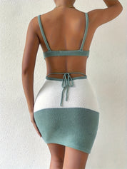 Sea Glass Scoop Neck Knit Dress