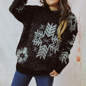 Yulia Oversized Snowflake Sweater