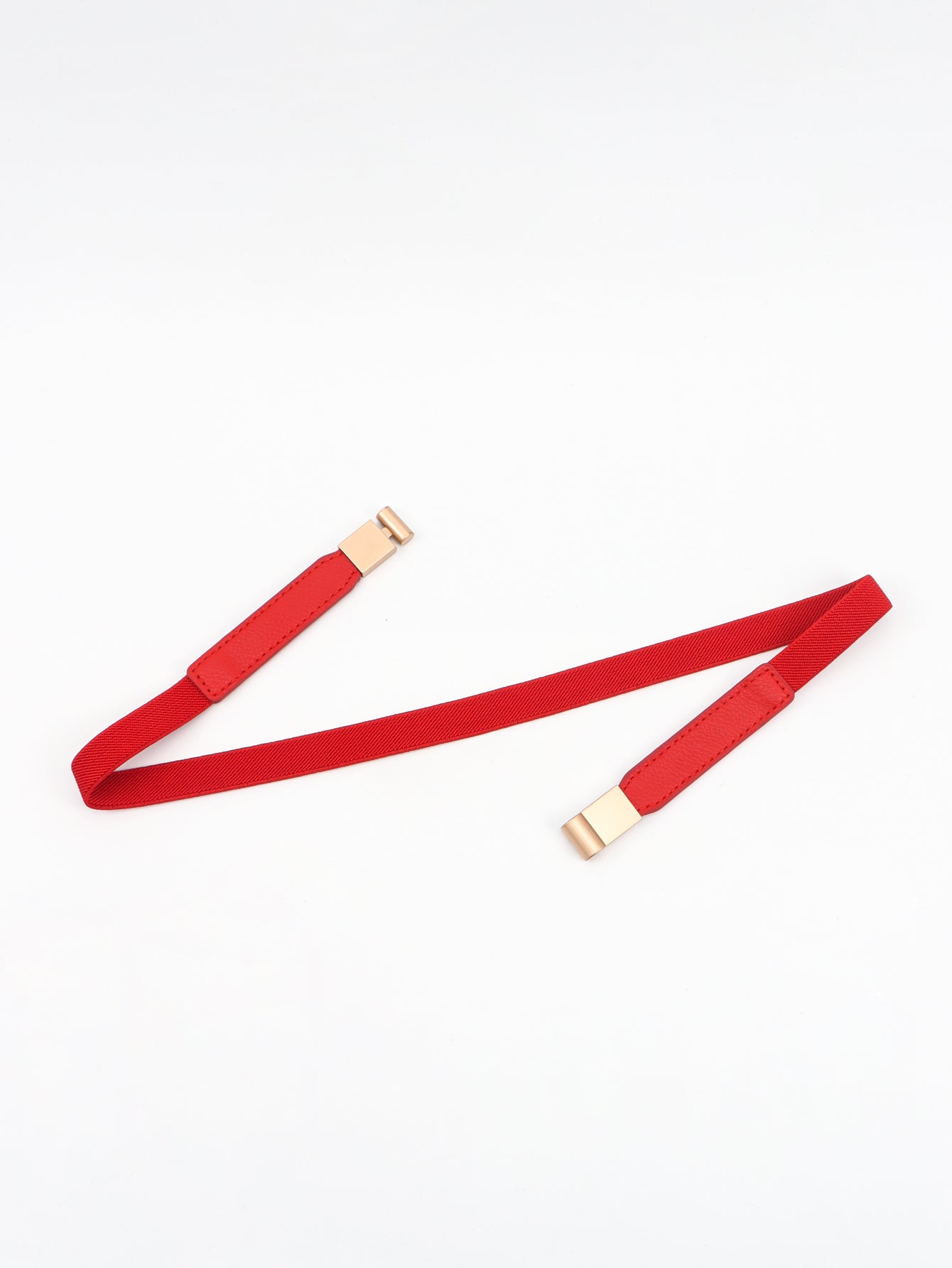 Less is More Faux Leather Stretch Skinny Belt