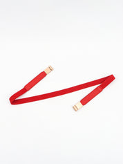 Less is More Faux Leather Stretch Skinny Belt