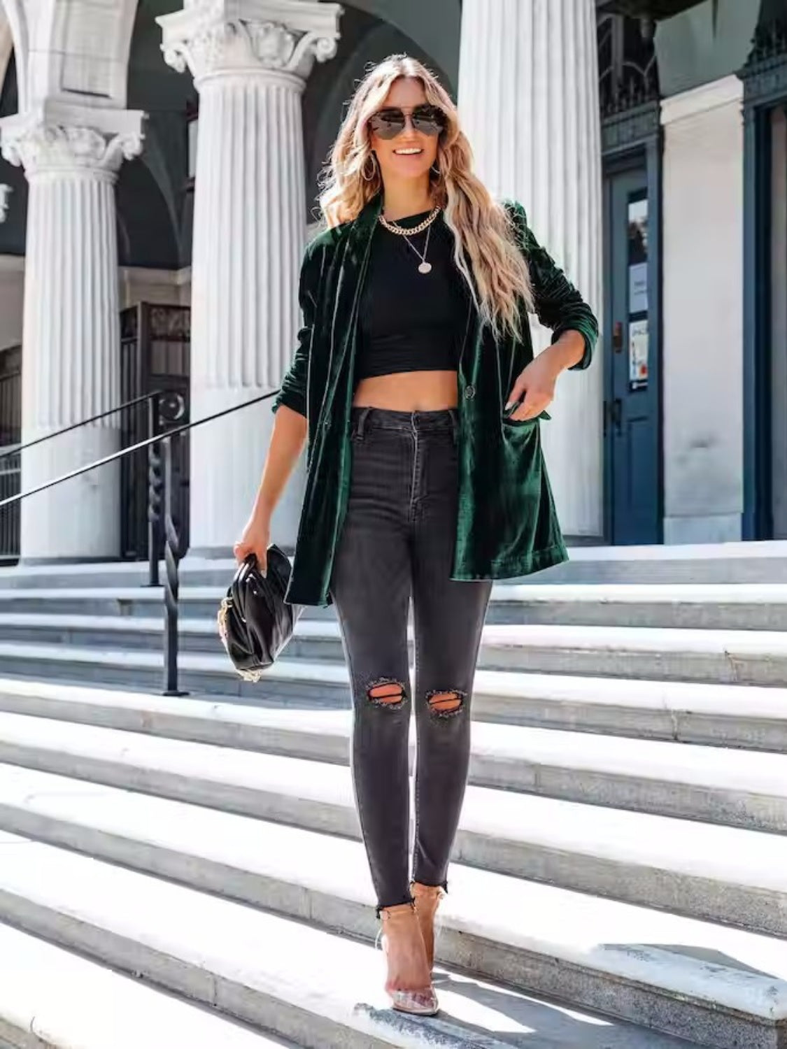 Don't Miss the Party Longline Blazer