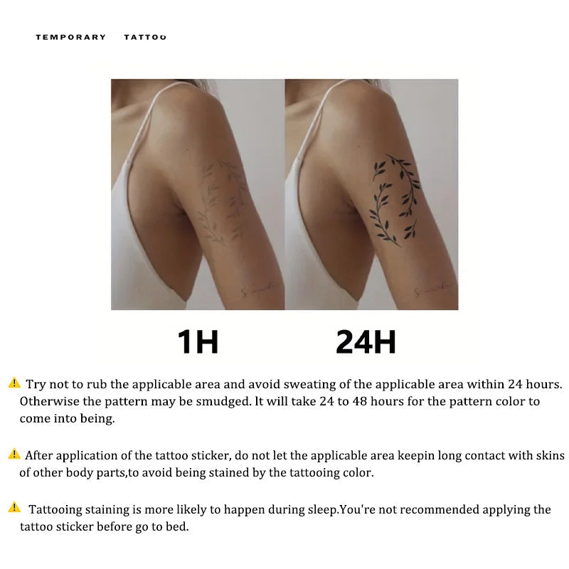 Butterfly Temporary Tattoos- Lasts To 15 Days New Technology Magic Waterproof Semi Permanent Tattoo
