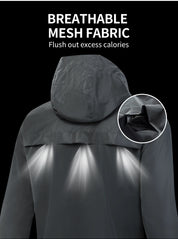 Low Key Holographic Reflective Water Resistant Motorcycle Windbreaker Jacket