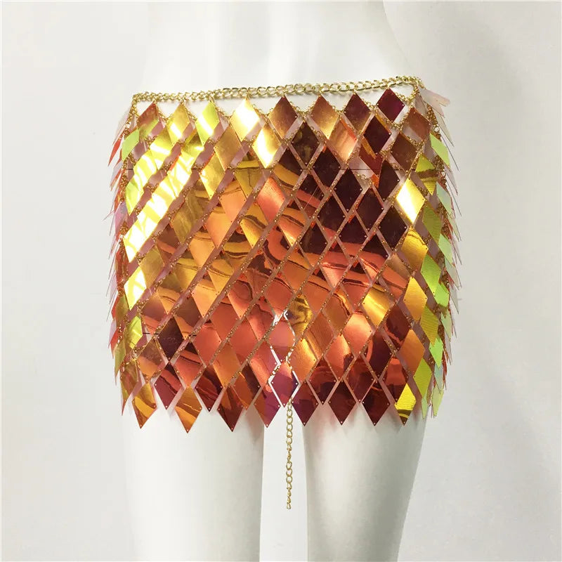 Siren Iridescent Mini Skirt Coverup | Twilight Kisses