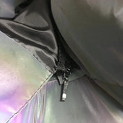 Holographic Reflective Noctilucent Hooded Puffer Jacket in Colorful | Twilight Kisses