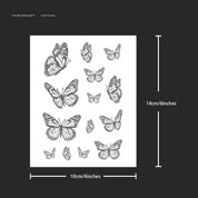 Butterfly Temporary Tattoos- Lasts To 15 Days New Technology Magic Waterproof Semi Permanent Tattoo