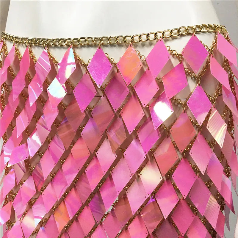 Siren Iridescent Mini Skirt Coverup | Twilight Kisses