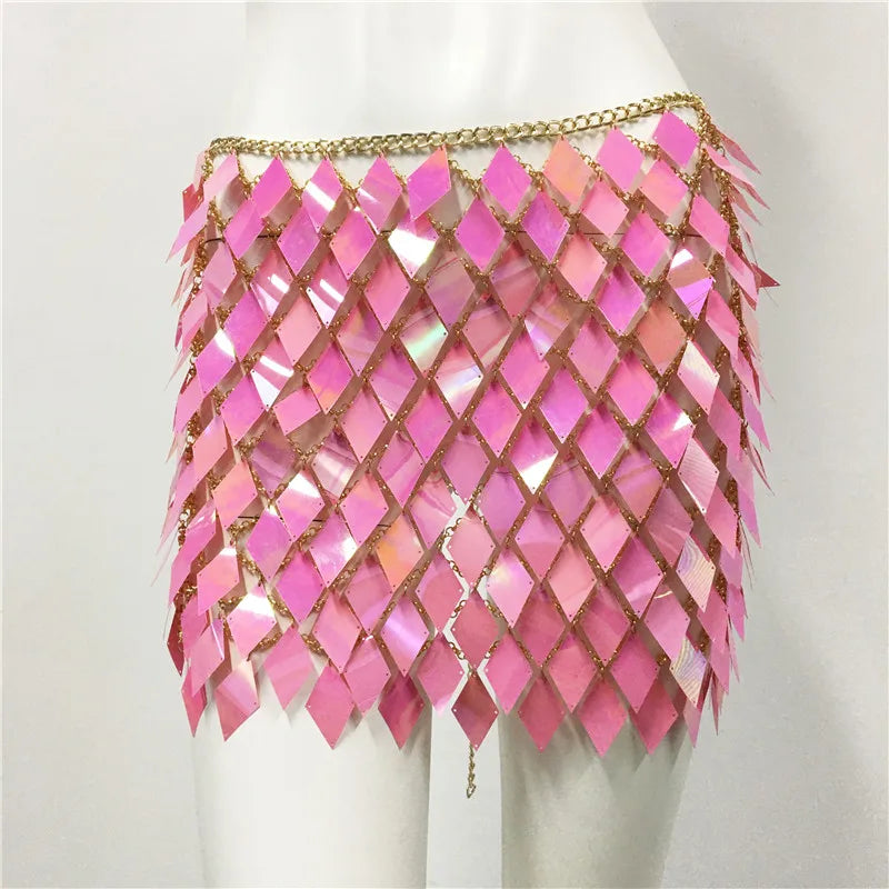 Siren Iridescent Mini Skirt Coverup | Twilight Kisses