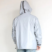 Utilitarian Holographic Reflective Hooded Jacket