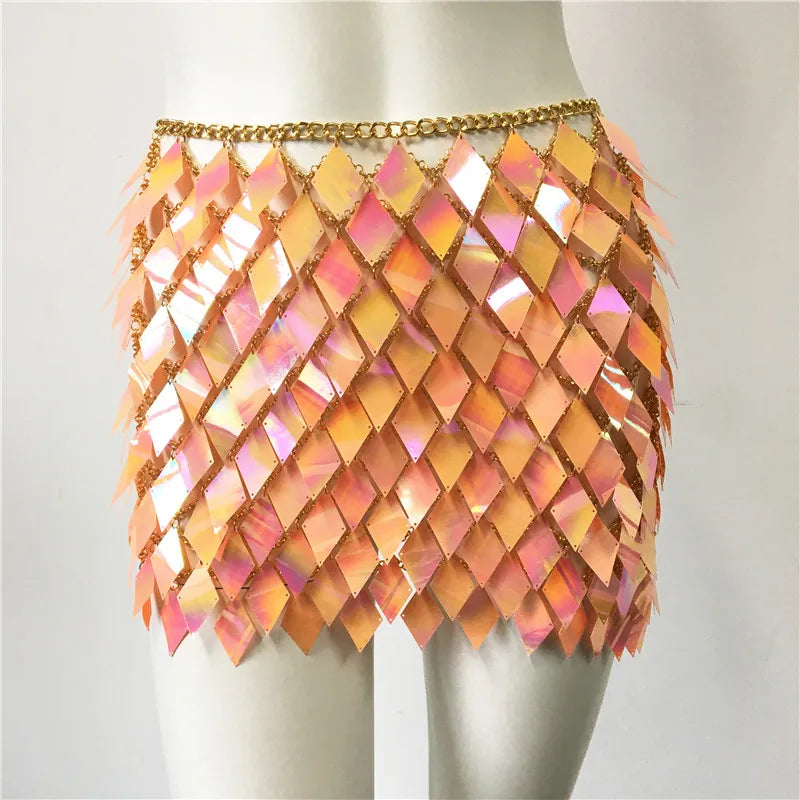 Siren Iridescent Mini Skirt Coverup | Twilight Kisses