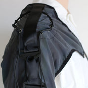 Low Key Asymmetric Design Reflective One Shoulder Sleeve