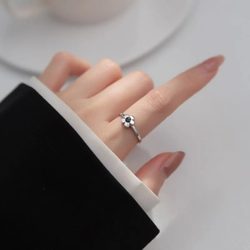 Luxury Zircon Flower Adjustable Wrap Rings