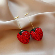 Fruitilicious Cherry Strawberry Earrings
